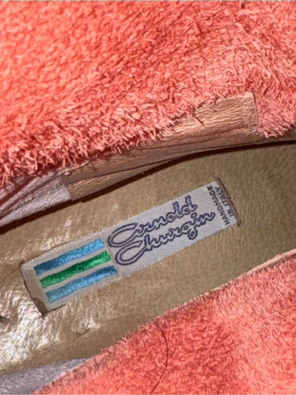 Vintage pink Arnold Churgin leather boots - Picture 10 of 14